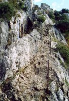 Lezearen horman gora abiatzen den bidea