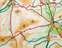 Panel baten jasotako inguruetako mapa