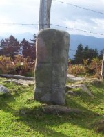 Orreagako mugarria Bianditzeko bidean