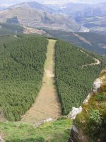 Corta fuegos de Eretza desde la cima