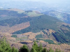 Hego-mendebaldetik ikusita