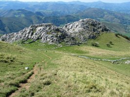 Haritxarteko lepoa eta igoerako bidea