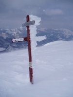 Norabide ezberdinak adierazten dituen seinalea Duru eta Urbia arteko bidean