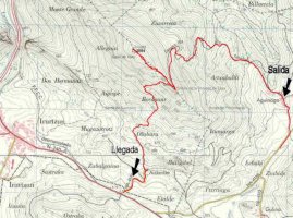 Mapa zati bat non bi ibilbide ikusu ahal dira