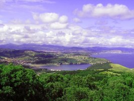 Vista de Gorliz y Plentzia desde Ermuamendi