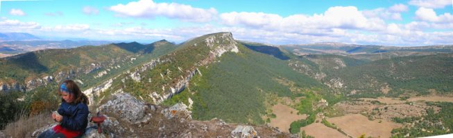 Panor?mica desde Santa Ana al desfiladero de Ribera.