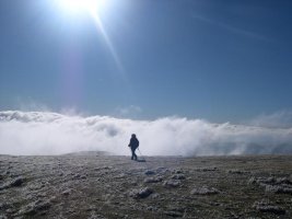 mar de nubes en Gorbea