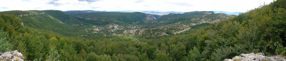 Irantzuko ibarraren burua Kerezmendi aldetik ikusita