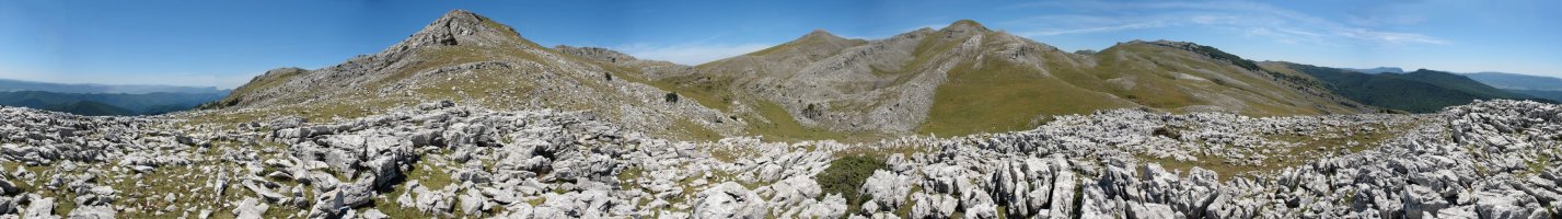 Panoramika zabala, ekialdeko bizkarretik