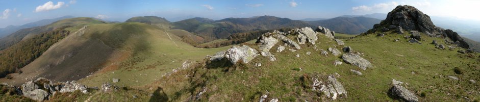 Mendebaldeko bizkarretik ikusita