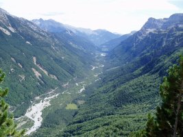 Pineta bailara Tormosako erlaitzetik ikusita