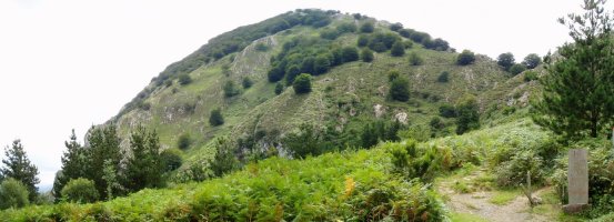 Ipar-mendebaldetik ikusita