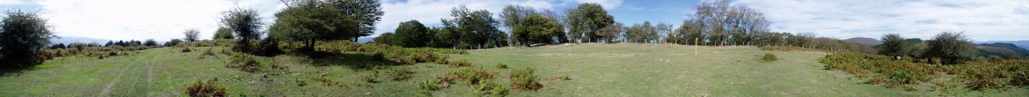 Trokeko tontorraren ikuspegi zabala