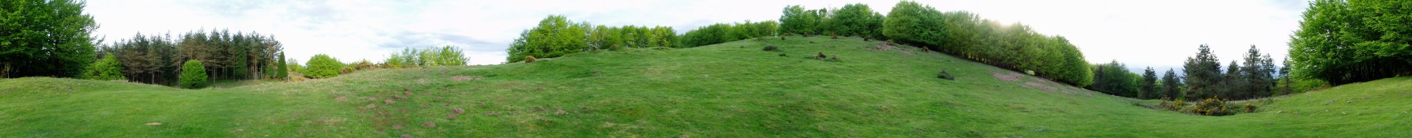 Kurutzebakar inguruan 360ºtako ikuspegia