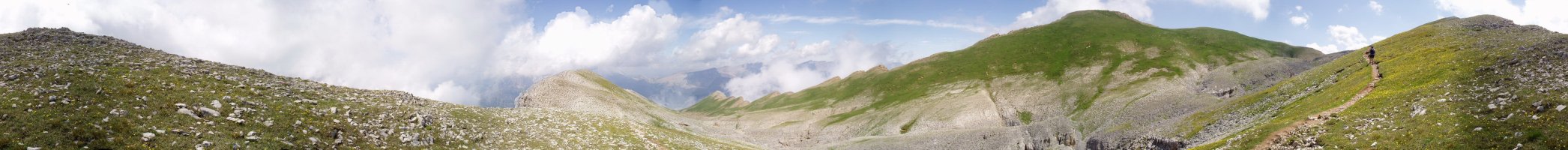 Hegoaldeko ertzetik 360ºtako ikuspegia