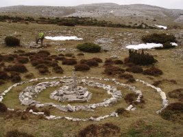 Peña Blancatik hurbil, EHko erdigune geografikoa