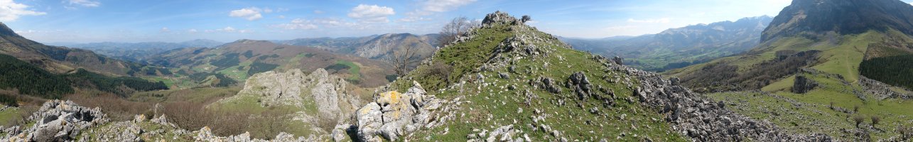 360ºko panoramika, tontorraren ingurutik