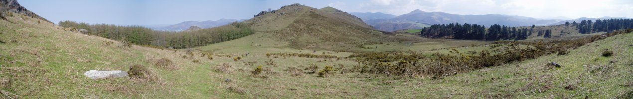 Ibaineta lepoa de Mendibil mendebaldetik ikusita