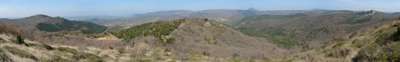 Iparraldeko panorama, tontorretik