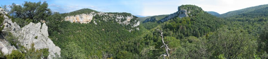 Benasako arroilaren goi aldeko ikuspegia