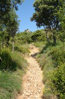 Ohiko bidea, Ekialdeko bizkarrean gora.