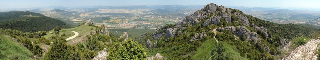 Mendebaldeko tontorretik Iparraldera begira