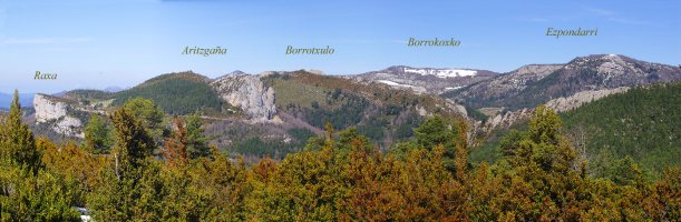 Aretako mendiak Bezeatik