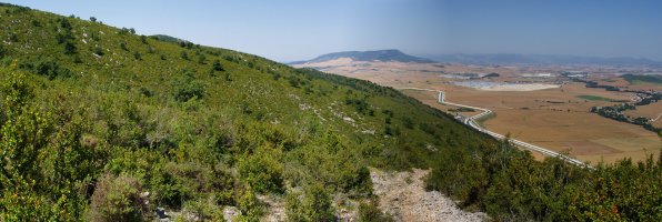 Bidean gora, Iruñerria behean