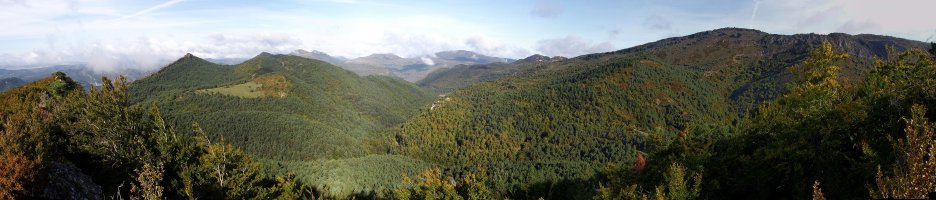 Baigura eta inguruko mendiak Sierra menditik