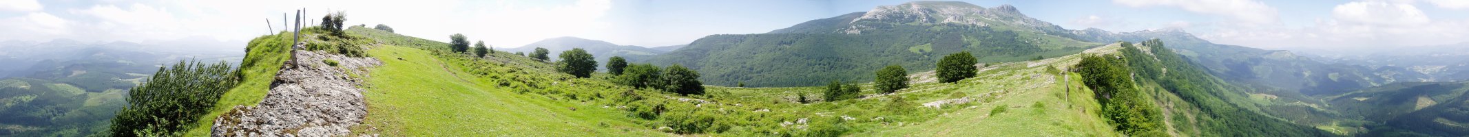 Atxuriko atakatik gertu 360ºtako ikuspegia