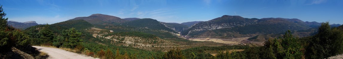 Paisaia zabalak Eskisungo bidetik