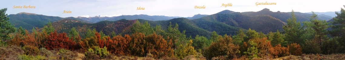 Panorama Igari mendateko bidetik