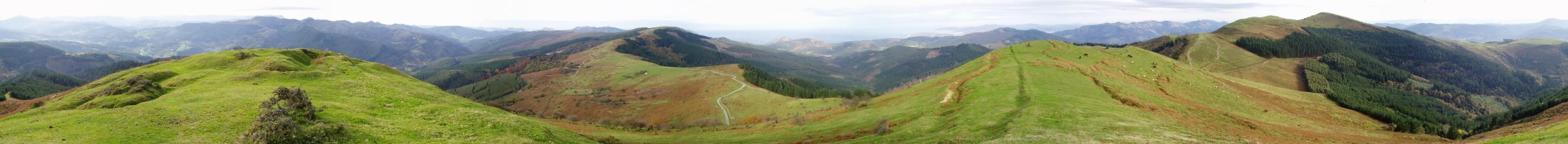 Tontorretik 360ºtako ikuspegia