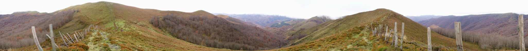 Putzuetako gaina eta Iraingo atakaren arteko bizkarretik 360ºtako ikuspegia