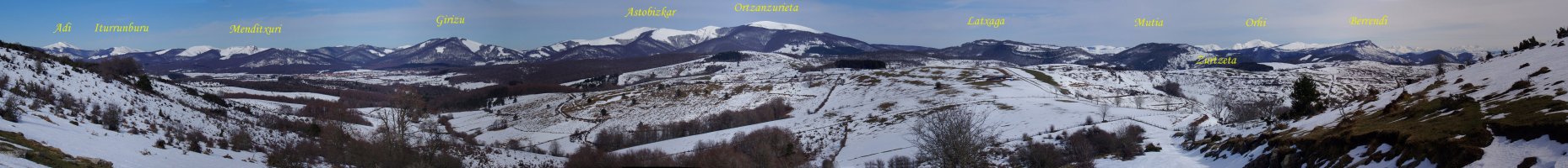 Panorama zabala Arregiatik