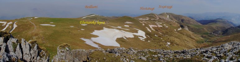 Panoramika Urdanasburuko kaskotik iparralderantz