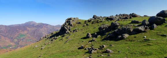 Otsamunhoko gainaldeko harkaitzak