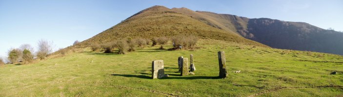 Campo de Ribacobatik ikusita, ipar-mendebaldetik