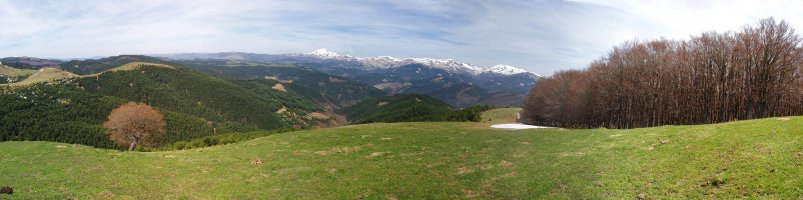 Panorama Saitsederrako gailurretik