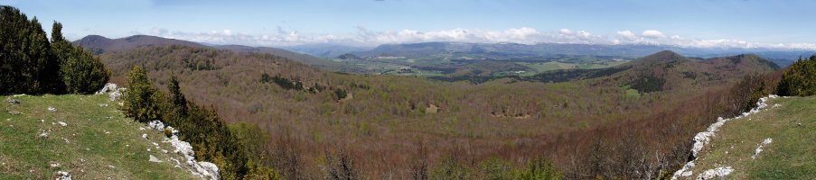 Aretako mendien panorama Borrokoxkotik