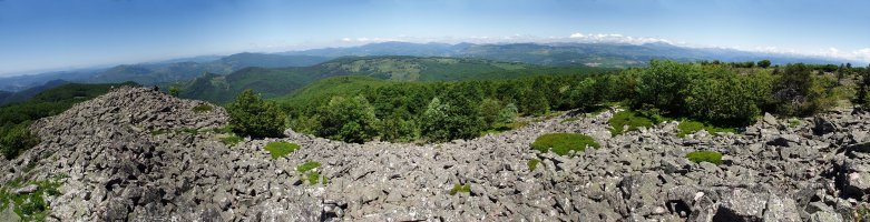Panorama zabala Baigurako gailurretik