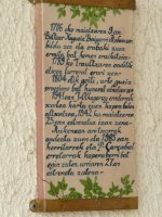 Oilarandoiko ermitaren historia azaltzen duen idazkia