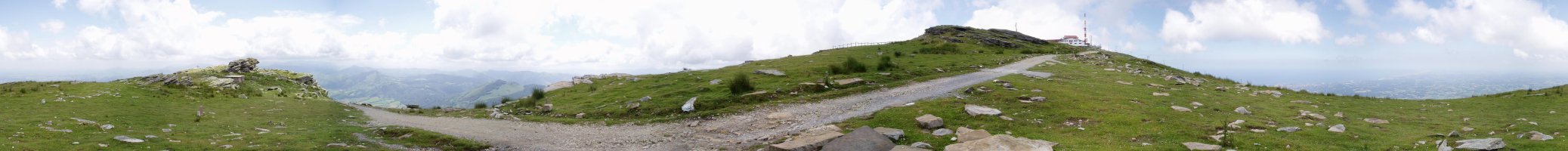 Ekialdeko bizkarretik 360ºtako ikuspegia