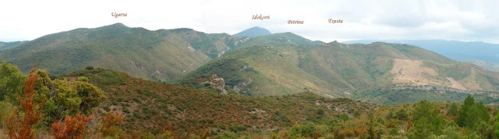 Ugarron inguruko mendiak