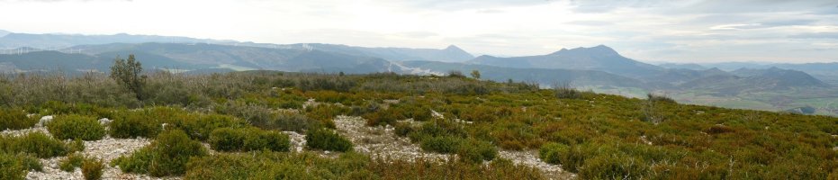 Panorama zabala gailurretik mendebalderantz