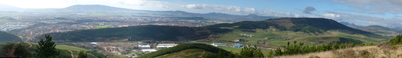 Iruñerria Amiñagaingo gailurretik hurbileko behatokitik