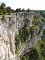 Urederra gaineko amildegiak