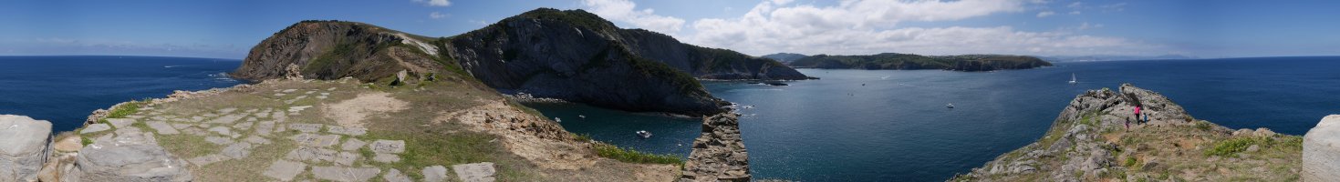 Azkorriaga gotorlekuaren hondakinetatik 360ºtako ikuspegia