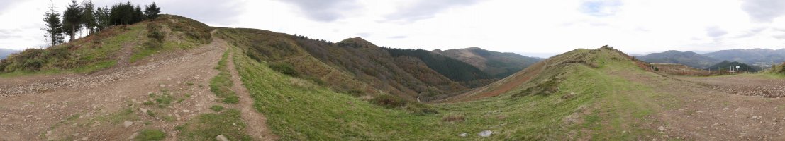 Iparraldeko hegitik 360ºtako ikuspegia