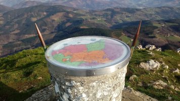 Udalaitz tontorreko mapa-mahaia